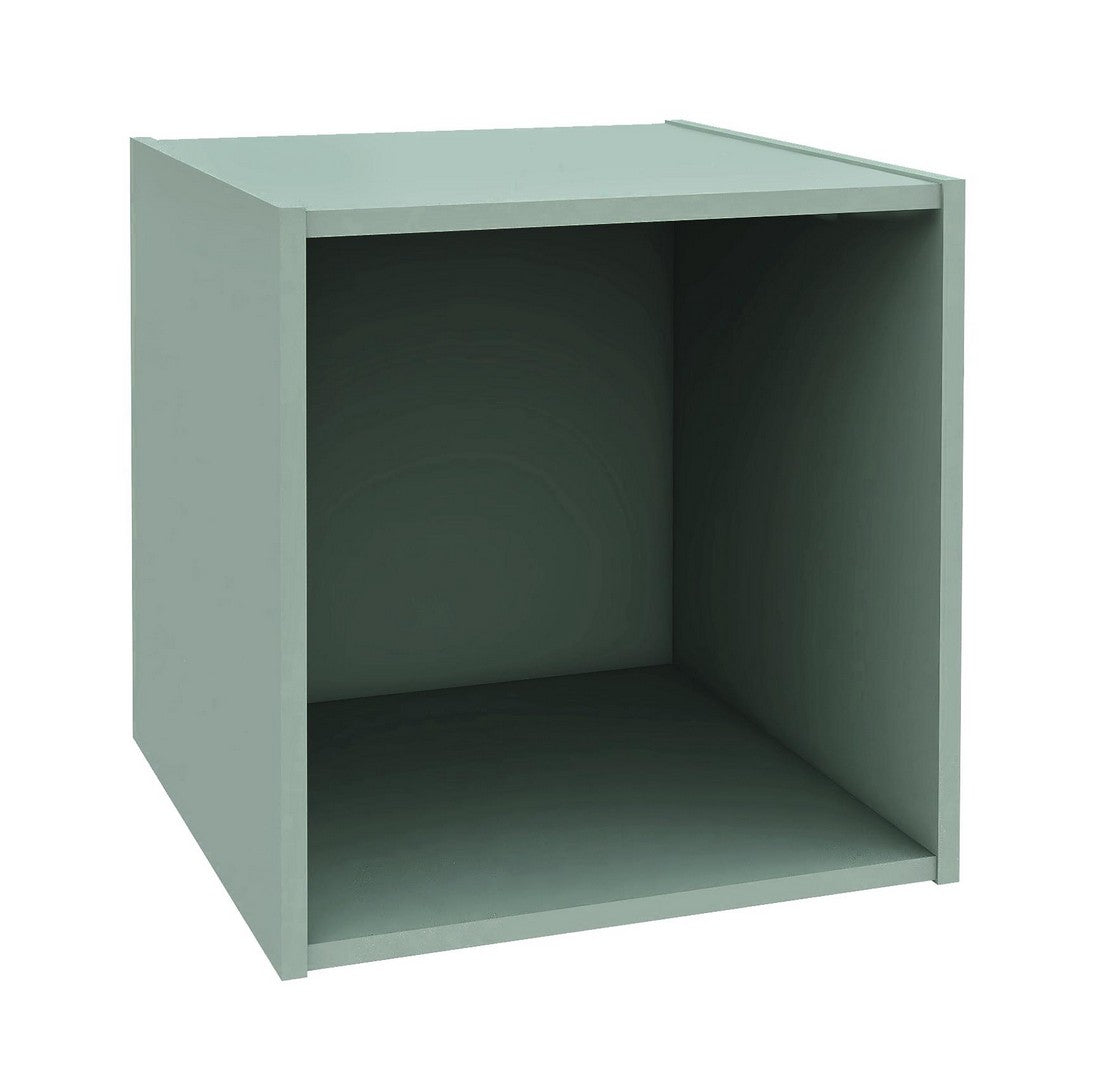 Cubo Composite  35x35x35 cm in Compensato  Verde Salvia