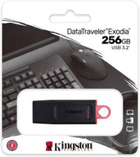 Kingston technology datatraveler drive flash usb 3.2 - usb exodia - DTX/256GB