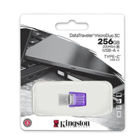 Kingston technology datatraveler 256gb microduo 3c 200mb/s dual usb-a + usb-c - DTDUO3CG3/256GB