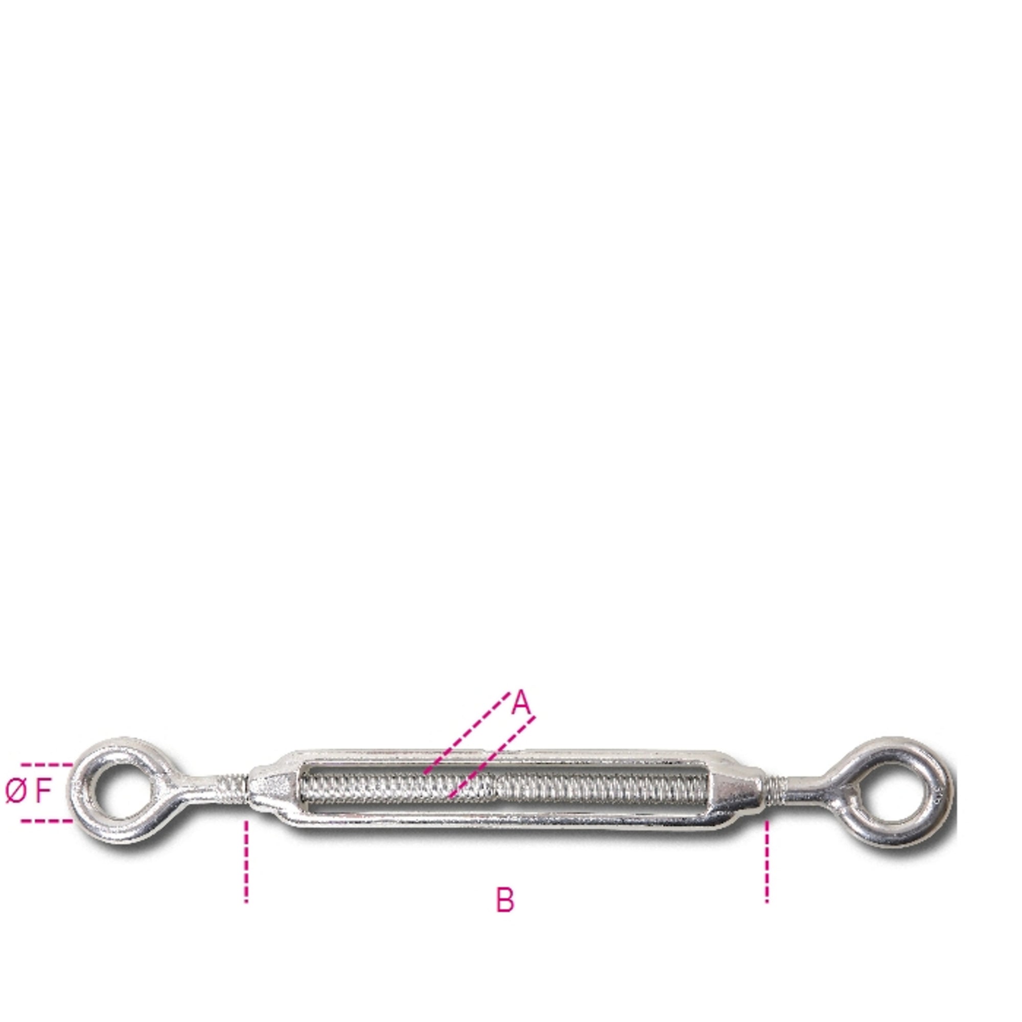 Tenditore a 2 occhi inox aisi 316 8205 robur wfl 75 kg