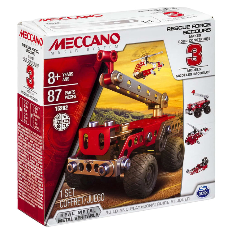 Meccano Set Camion Giocattolo 3 in 1 Rescue Squad 440682