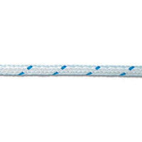 Trem saipam 6 mm treccia in poliestere colore bianco segnale blu 200 metri nautica