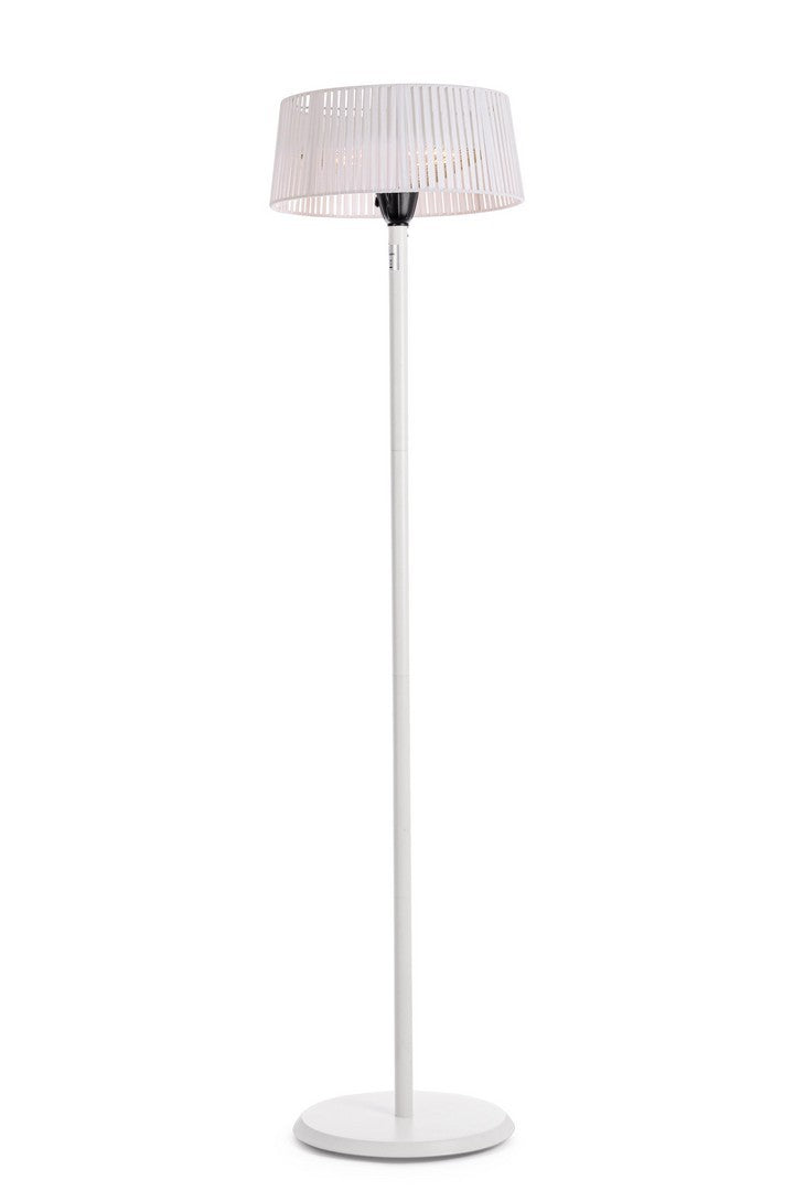 Lampada Riscaldante Elettrica Ø50x205 cm in Alluminio Holen Bianca