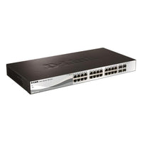 D-link dgs-1210-24p switch di rete gestito l2 gigabit ethernet (10/100/1000) supporto power over ethernet (poe) nero