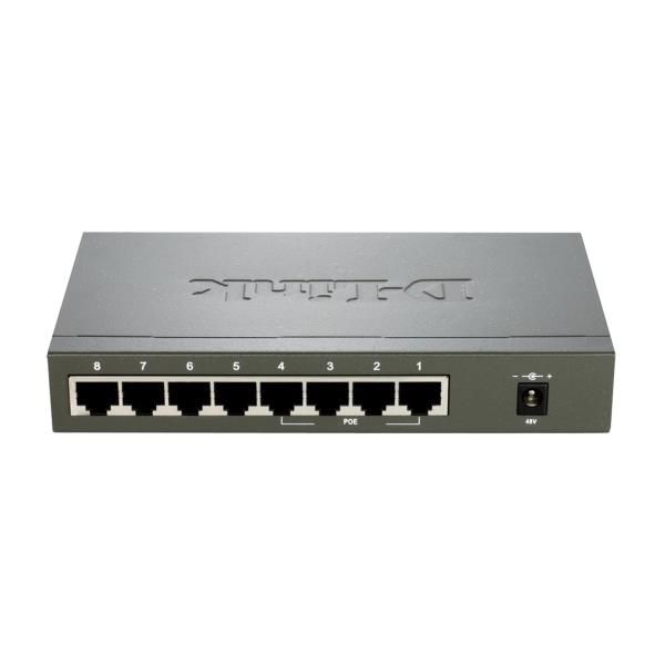 D-link des-1008pa switch di rete non gestito fast ethernet (10/100) supporto power over ethernet (poe) nero