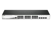 D-link dgs-1210-28/me/e switch di rete gestito l2+ gigabit ethernet (10/100/1000) 1u nero, grigio