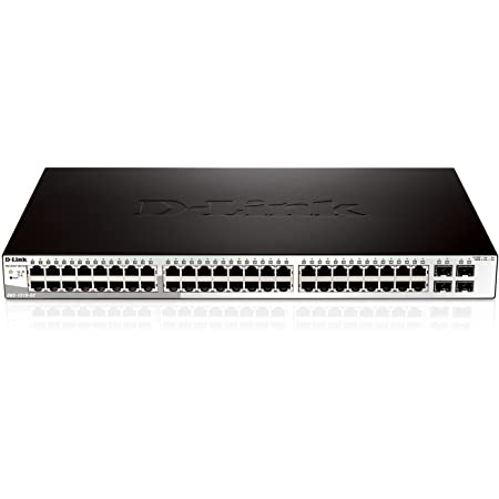 D-link switch 48-port 10/100/1000base-t + 4-port 1 gbps sfp ports metro ethernet switch - DGS-1210-52/ME