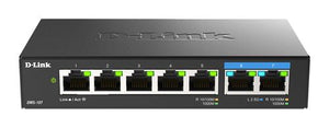 D-link dms-107/e switch di rete non gestito gigabit ethernet (10/100/1000) nero