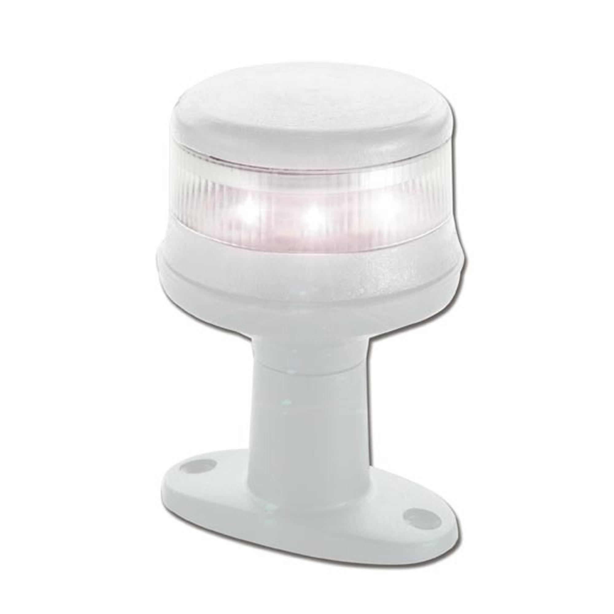 Fanale al led con basetta bianco nautica per barca