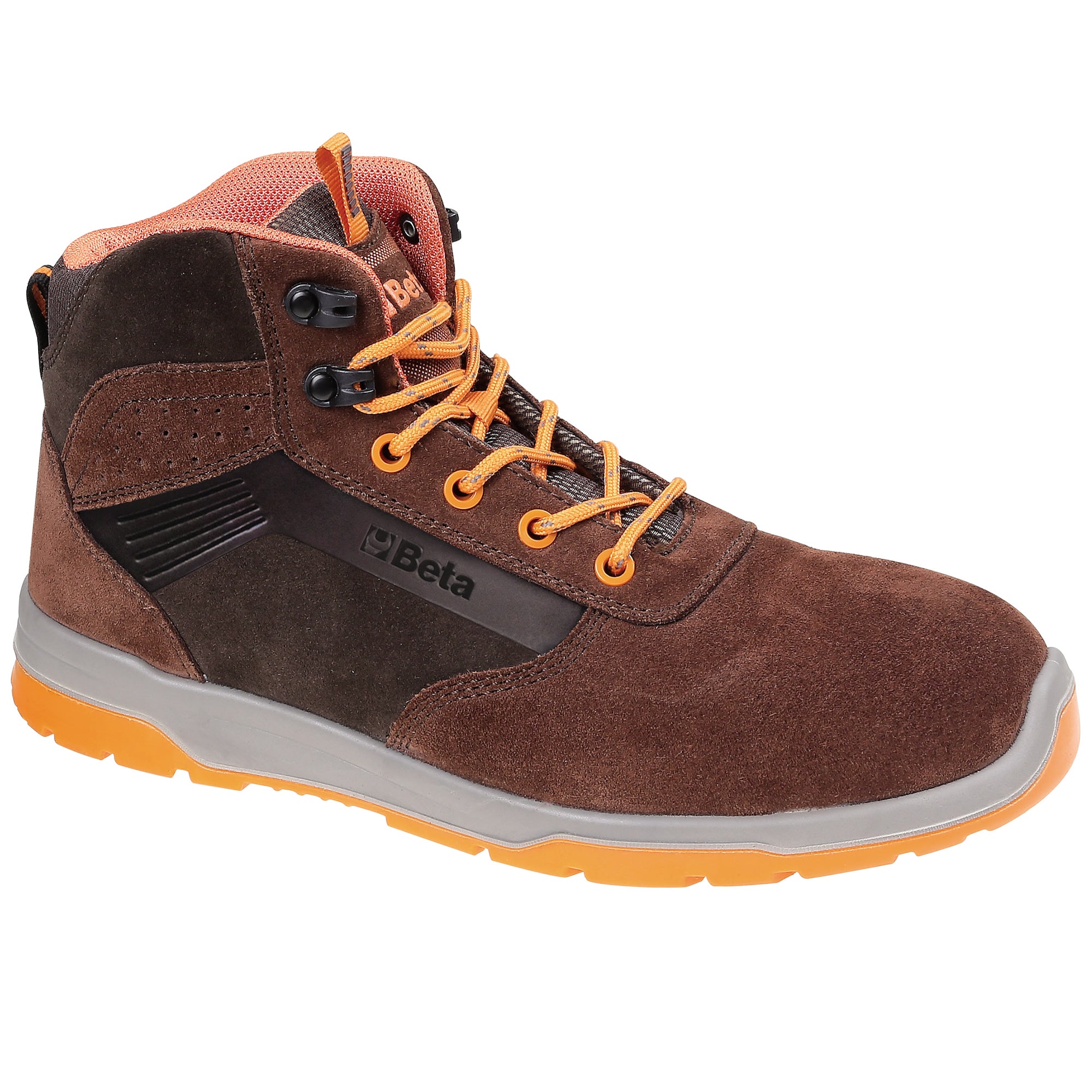 Scarpe estoril alte scamosciate s3 brown tg 43 beta