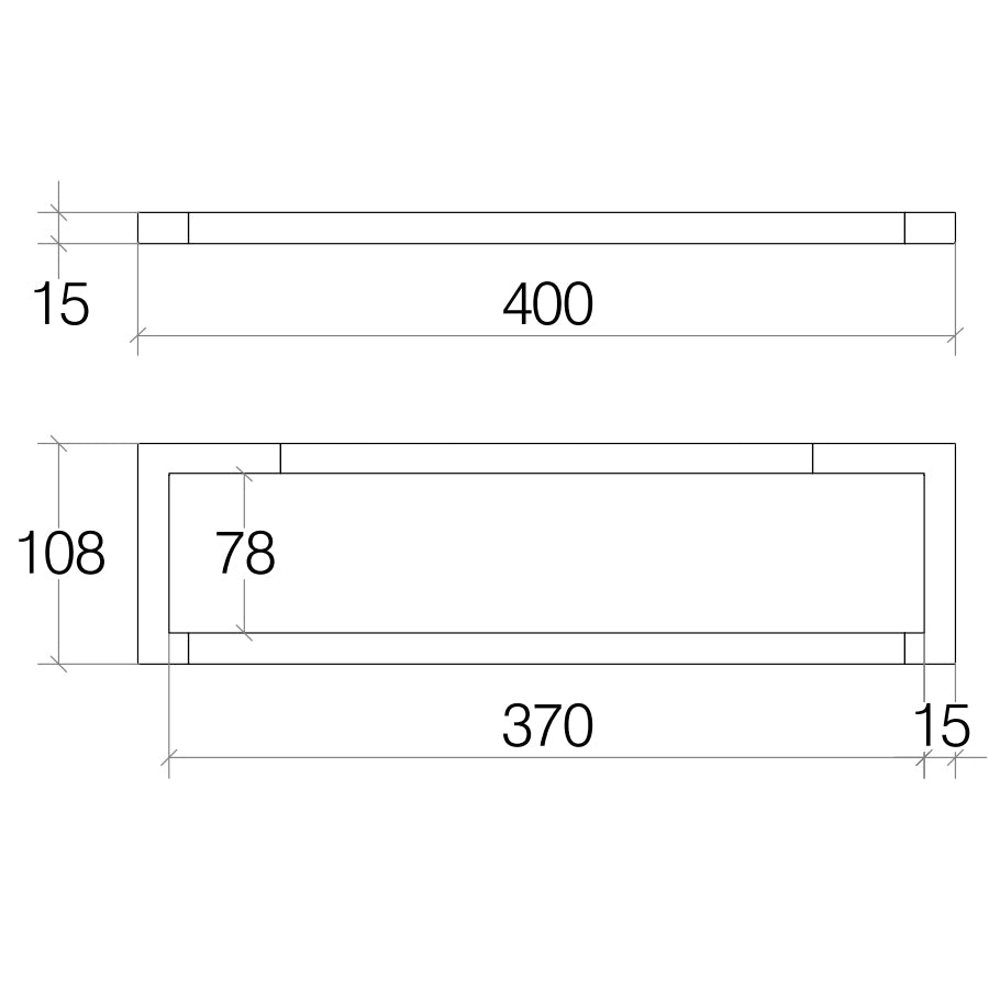 Porta Asciugamani Lineabeta collezione Grela in Acciaio Inox rifinitura Nichel Nero cm 40