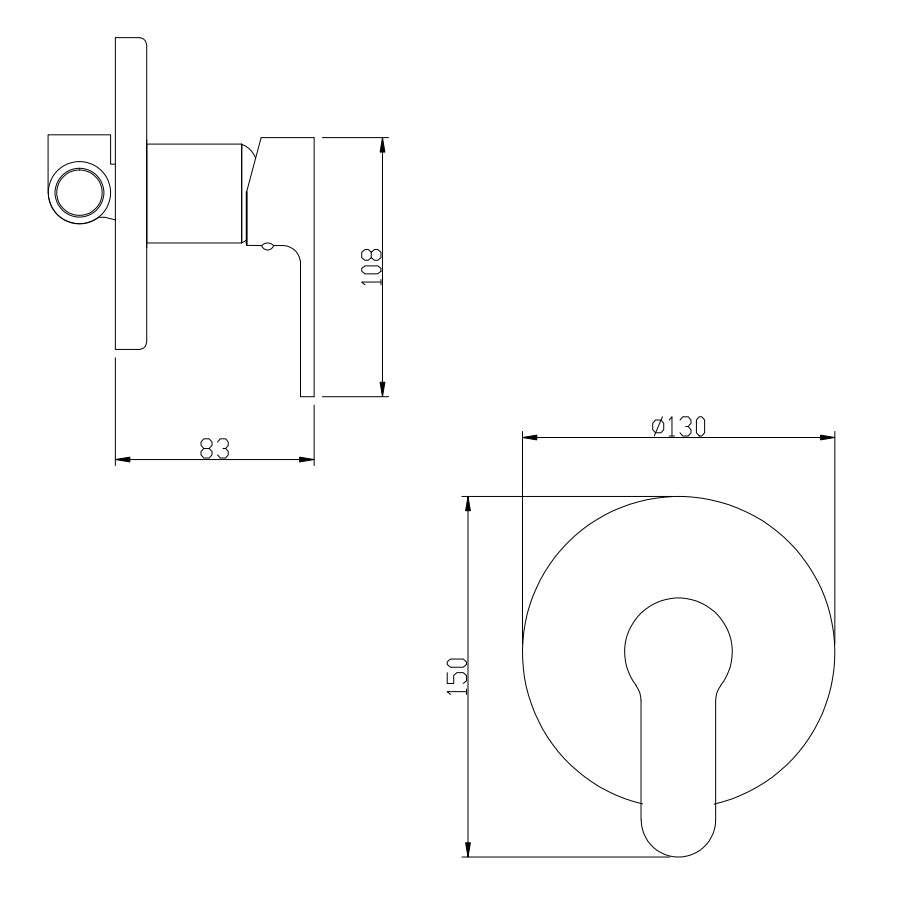 Set miscelatori lavabo, bidet e doccia serie Paco color nero opaco