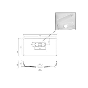 Lavandino da appoggio 'SlashBig Basin' in Solid Sufrace cm 62,5x32,5x13h by Cipi