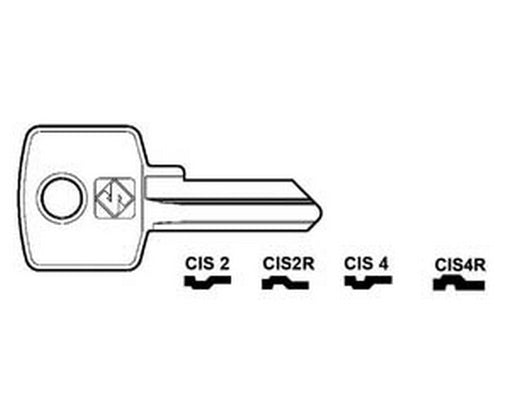 10pz chiavi per cilindri cas-cisma 4 spine piccole - cis2r sx fer424585