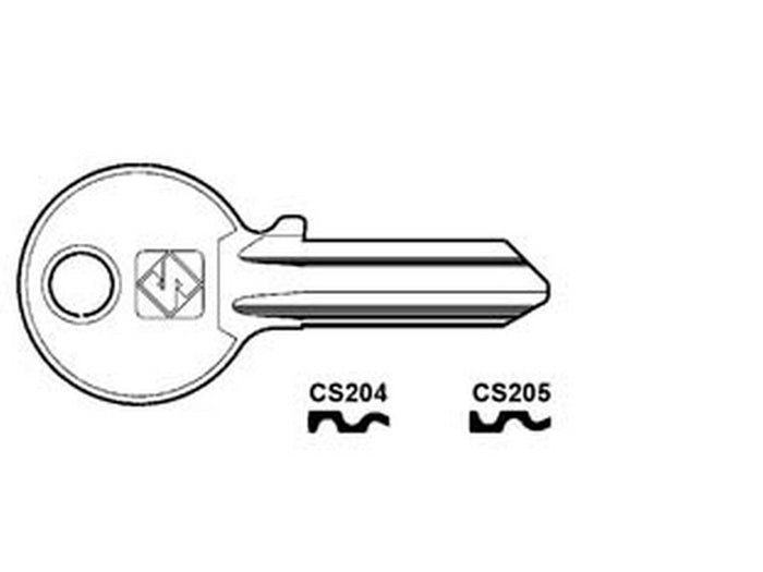 100pz chiavi per cilindri 4 spine grandi - cs204 dx fer51941