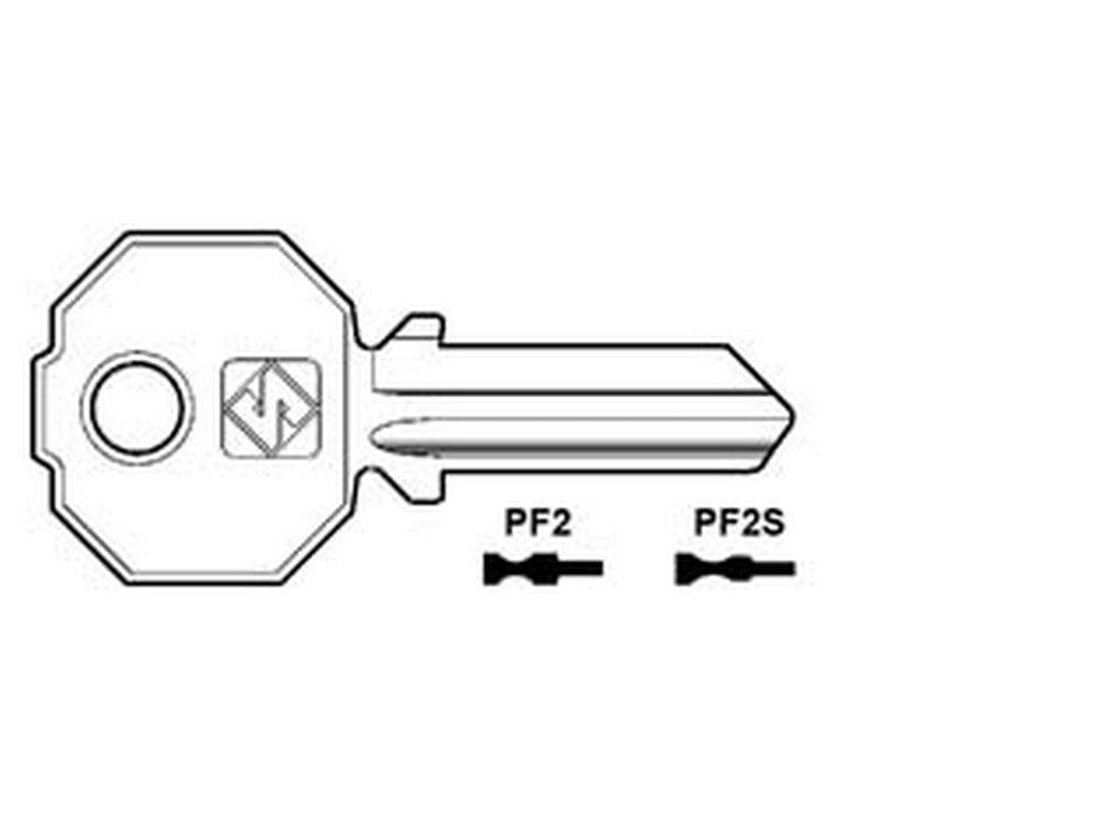 20pz chiavi per cilindri prefer 4 spine grandi - pf2s sottile fer53785