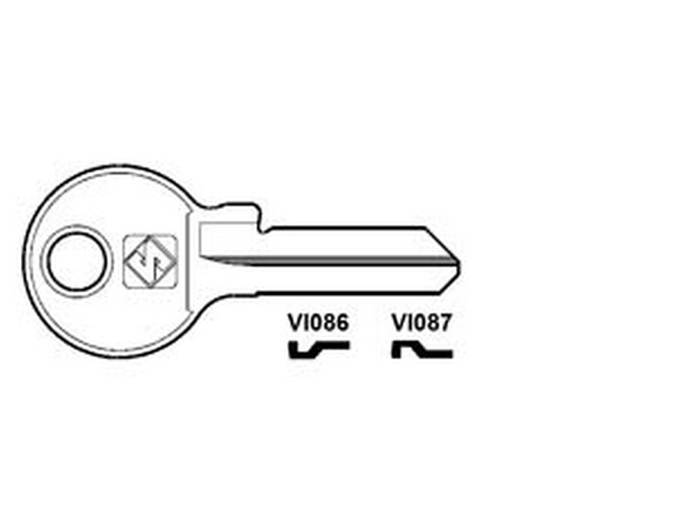 50pz chiavi per cilindri viro 5 spine piccole - vi086 dx  fer54812