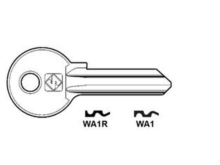 20pz chiavi per cilindri wally 5 spine grandi - wa1r sx fer54881