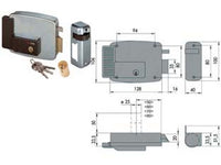 elettroserratura per cancelli senza tetto 11921 - mm.80 dx (11921801) fer65207