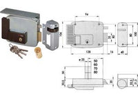 elettroserratura per cancelli con tetto 11721 - mm.50 sx (11721502)  fer65092