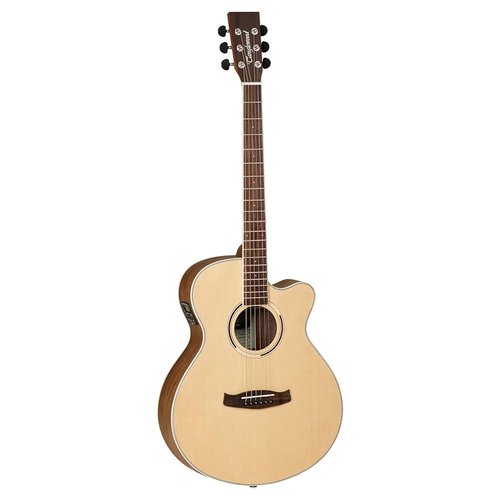 Chitarra acustica tanglewood dbt sfce bw discovery super folk natural