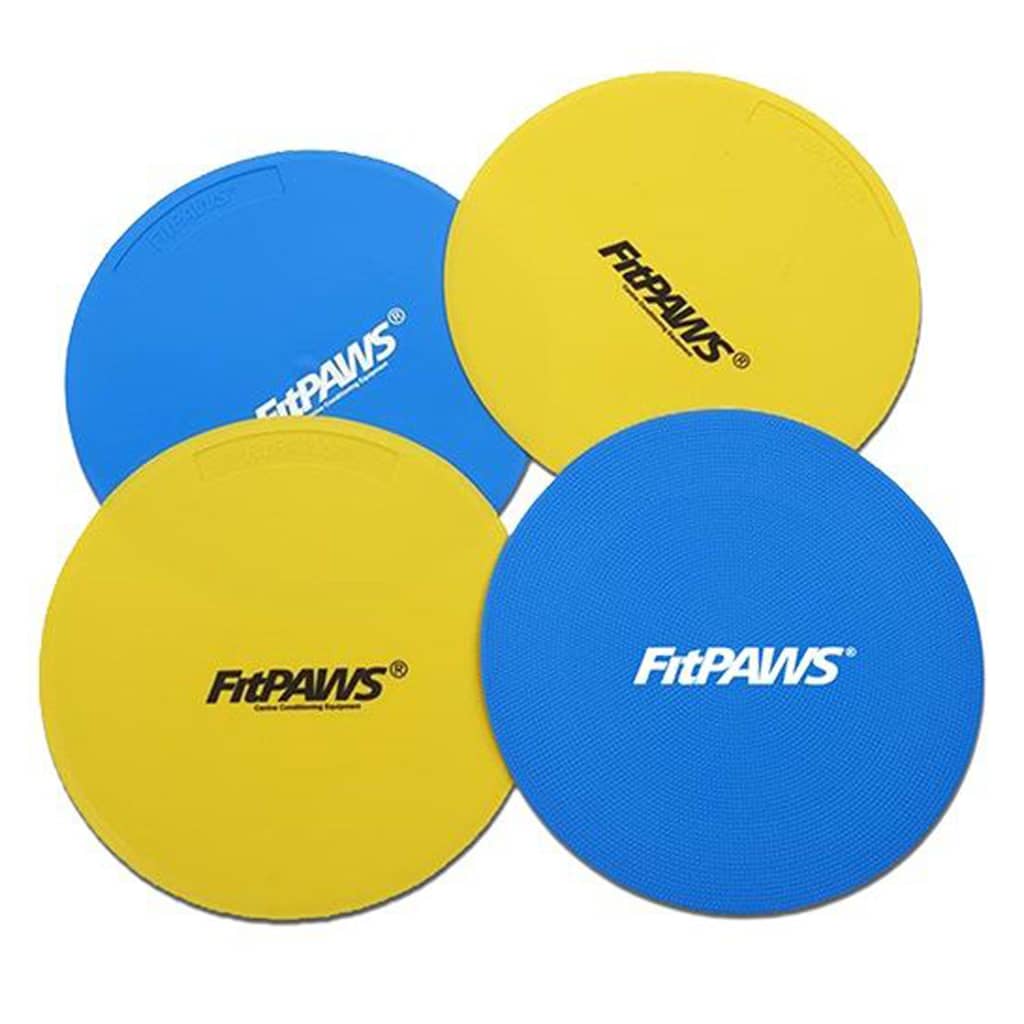 FitPAWS Target per Cani 4 pz Giallo e Blu 433829