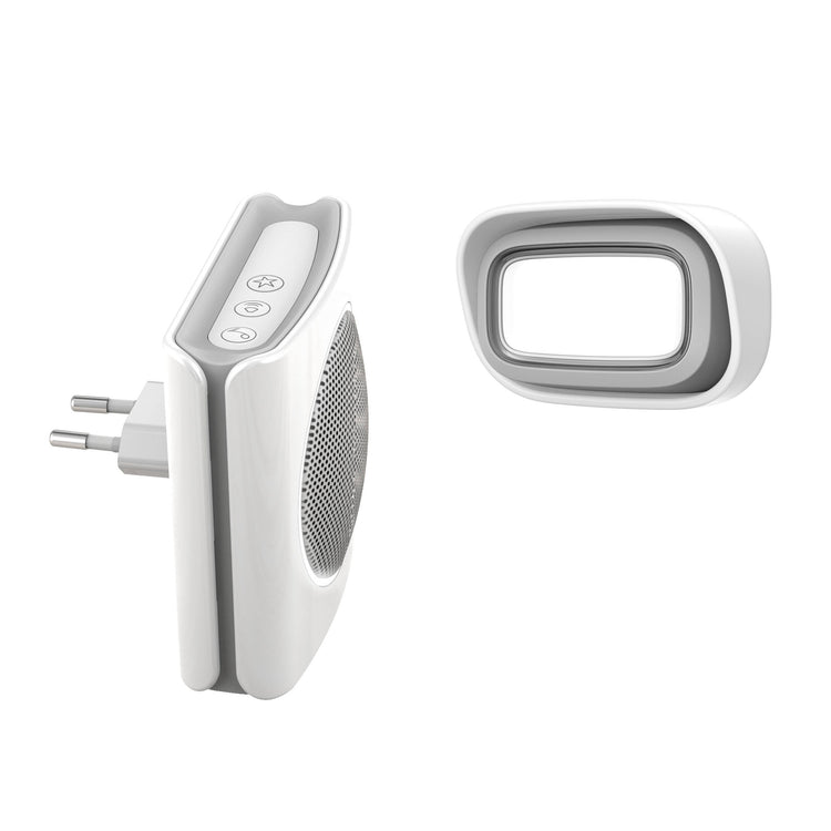 Campanello per presa muro wireless + lettore suonerie MP3 + luce flash Extel Dibi MP3