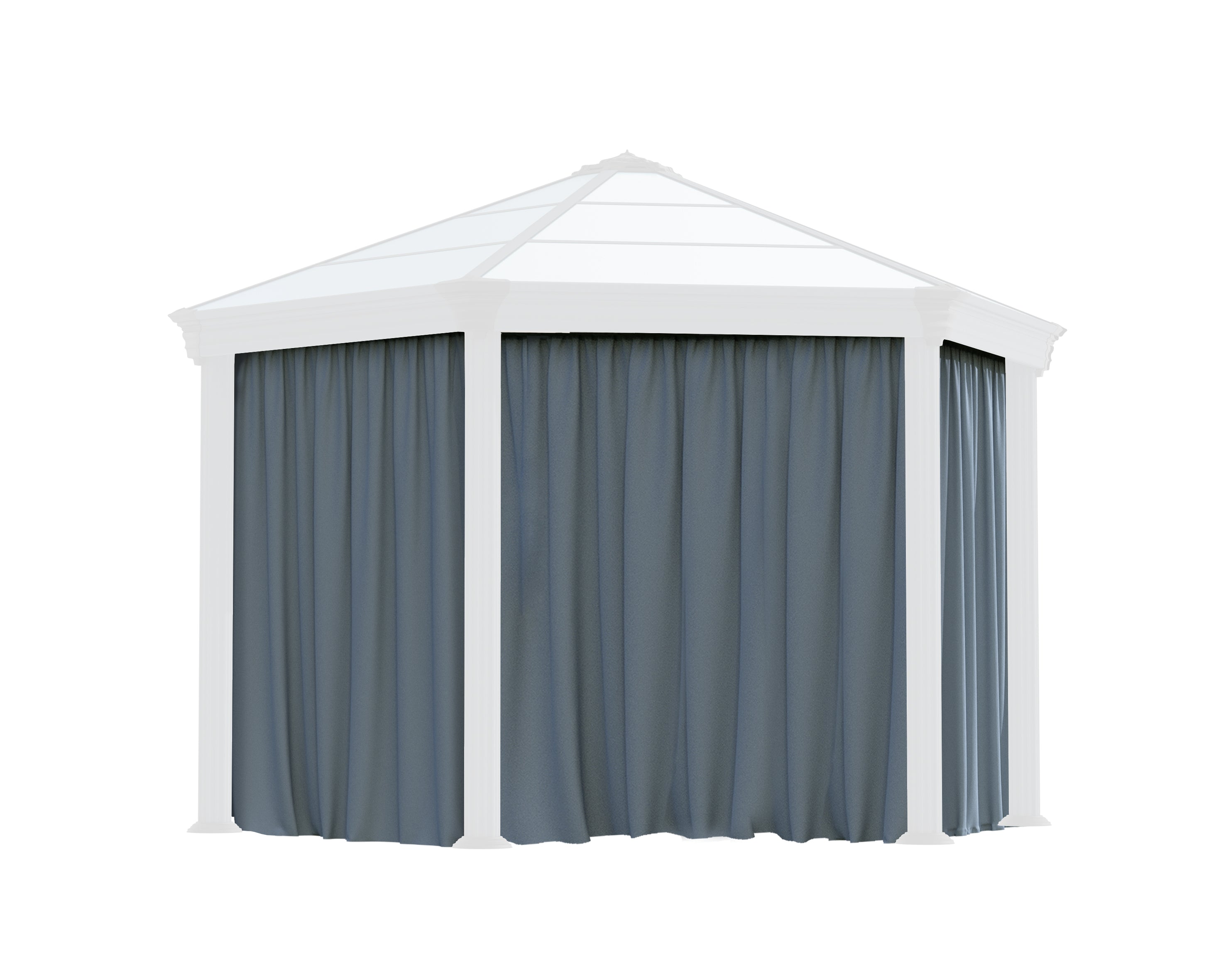 Set Di Tende Esagonali Per Gazebo Monaco / Roma 2.3X2.2 m