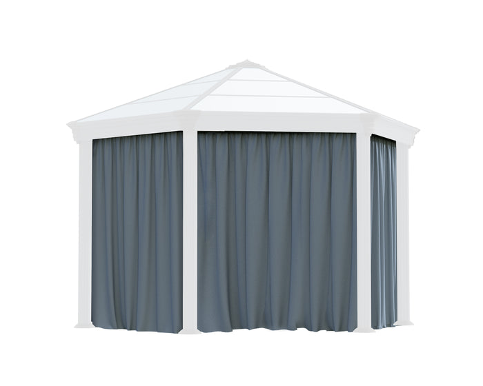 Set Di Tende Esagonali Per Gazebo Monaco / Roma 2.3X2.2 m