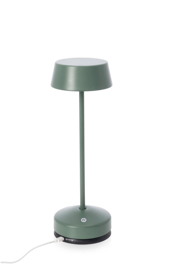 Lampada  da Tavolo Ø11x33 cm in Metallo Esprit Verde