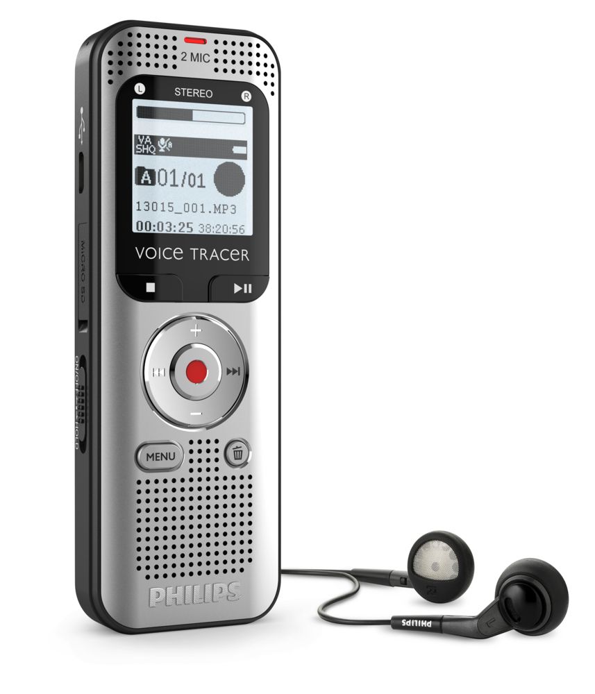 Philips voicetracer alluminio, nero - DVT2010