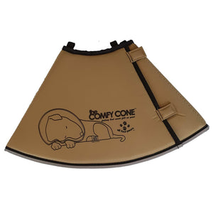 All Four Paws Collare Medico per Cani Comfy Cone Taglia S 20 cm Tanno