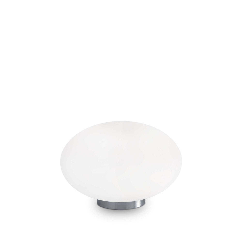 Lampada Da Scrivania Moderna Candy Vetro Bianco 1 Luce G9 3W 3000K Luce Calda