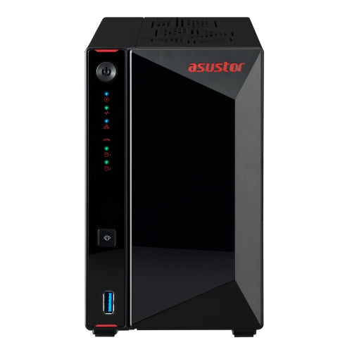 Asustor nas tower 2 bay + 4xm.2 nvme , intel celeron n5105 quad-core, 4gb ram (max 16gb), 2x2.5 gbe, 3xusb 3.2 gen-2 .. as5402t