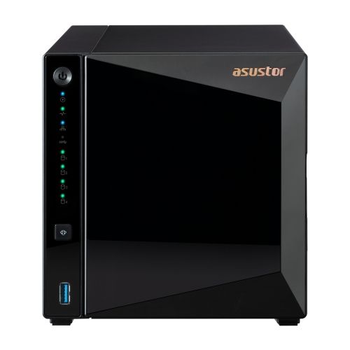 Asustor nas tower 4 bay, realtek rtd1619b, quad-core, 1.7ghz, 2gb ram, 2.5gbe x1, usb3.2 gen1 x3, wow (wake on wan) .. as3304tv2