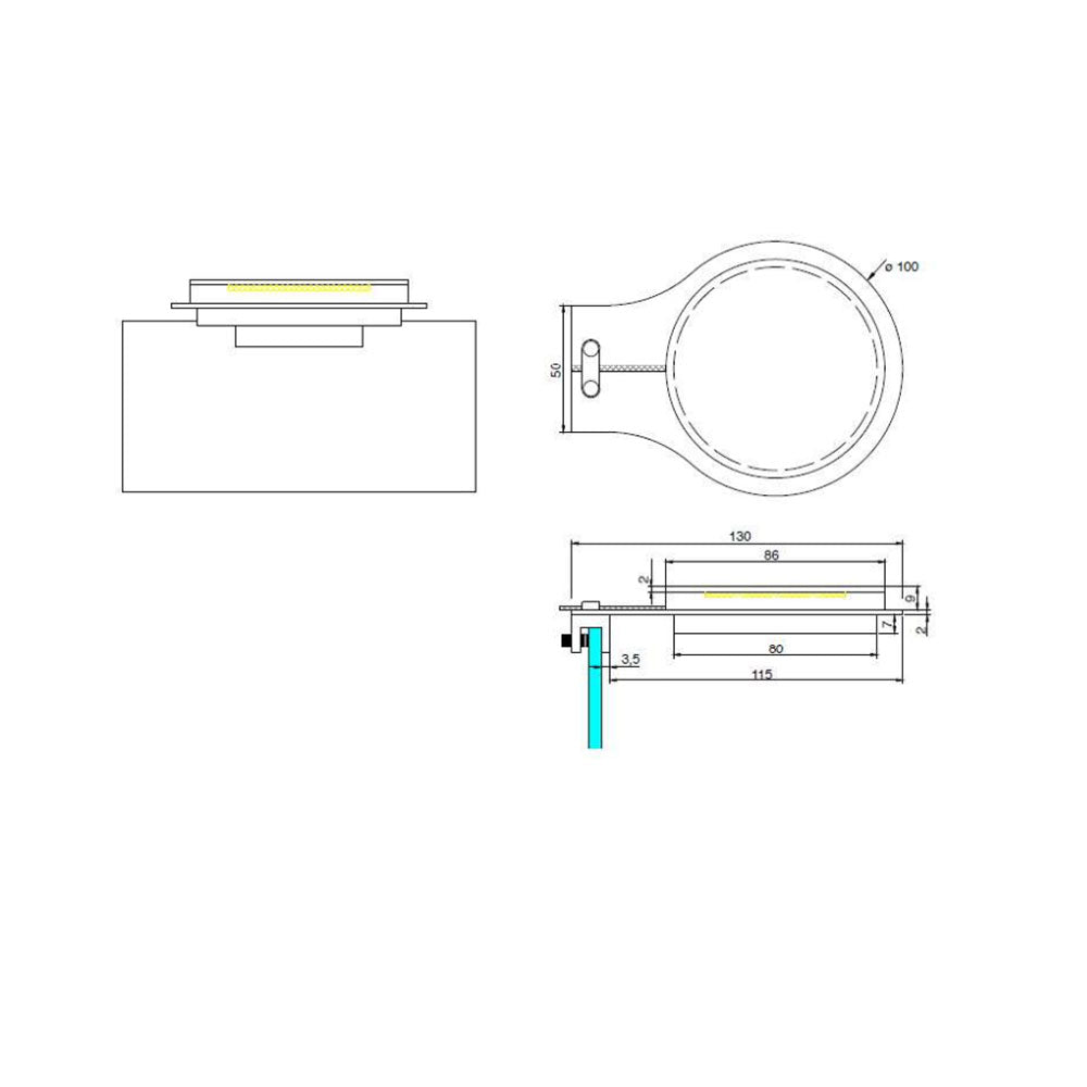 Lampada Led per specchiere 'Luna' - 4 Watt by Koh-i-Noor - Luce bianco freddo