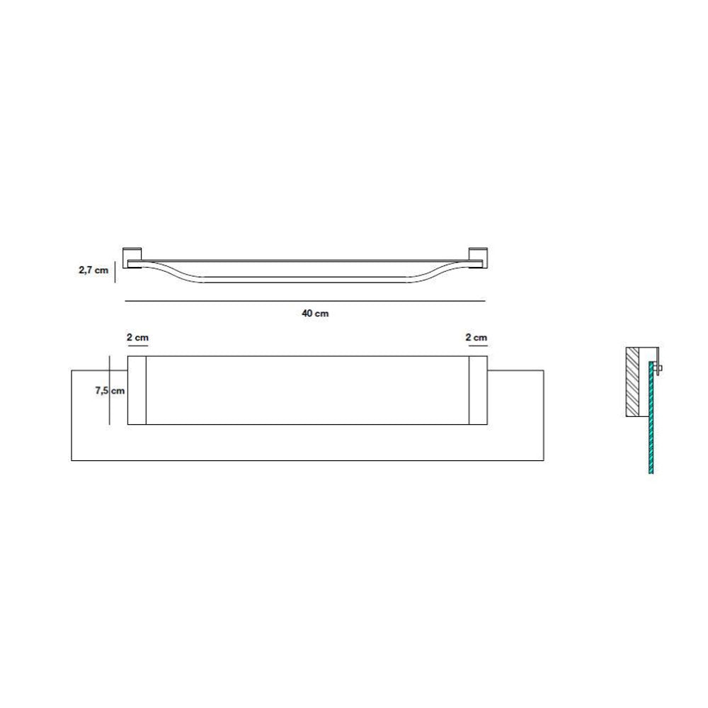 Lampada Led per specchiere 'Onda' - 9,6 Watt by Koh-i-Noor - Luce bianco freddo