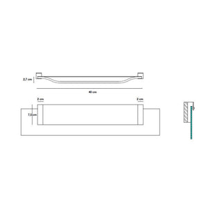 Lampada Led per specchiere 'Onda' - 9,6 Watt by Koh-i-Noor - Luce bianco freddo