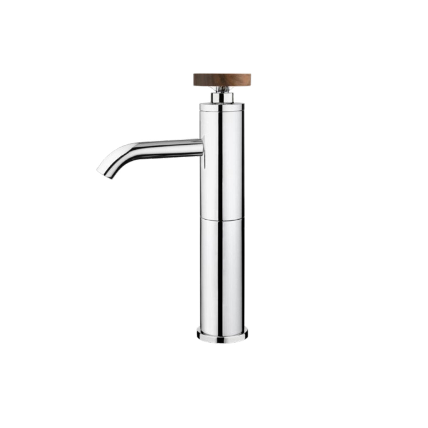 Kit miscelatori lavabo canna alta+bidet+doccia con deviatore a 2 uscite in ottone cromato serie Nature Keller Taps