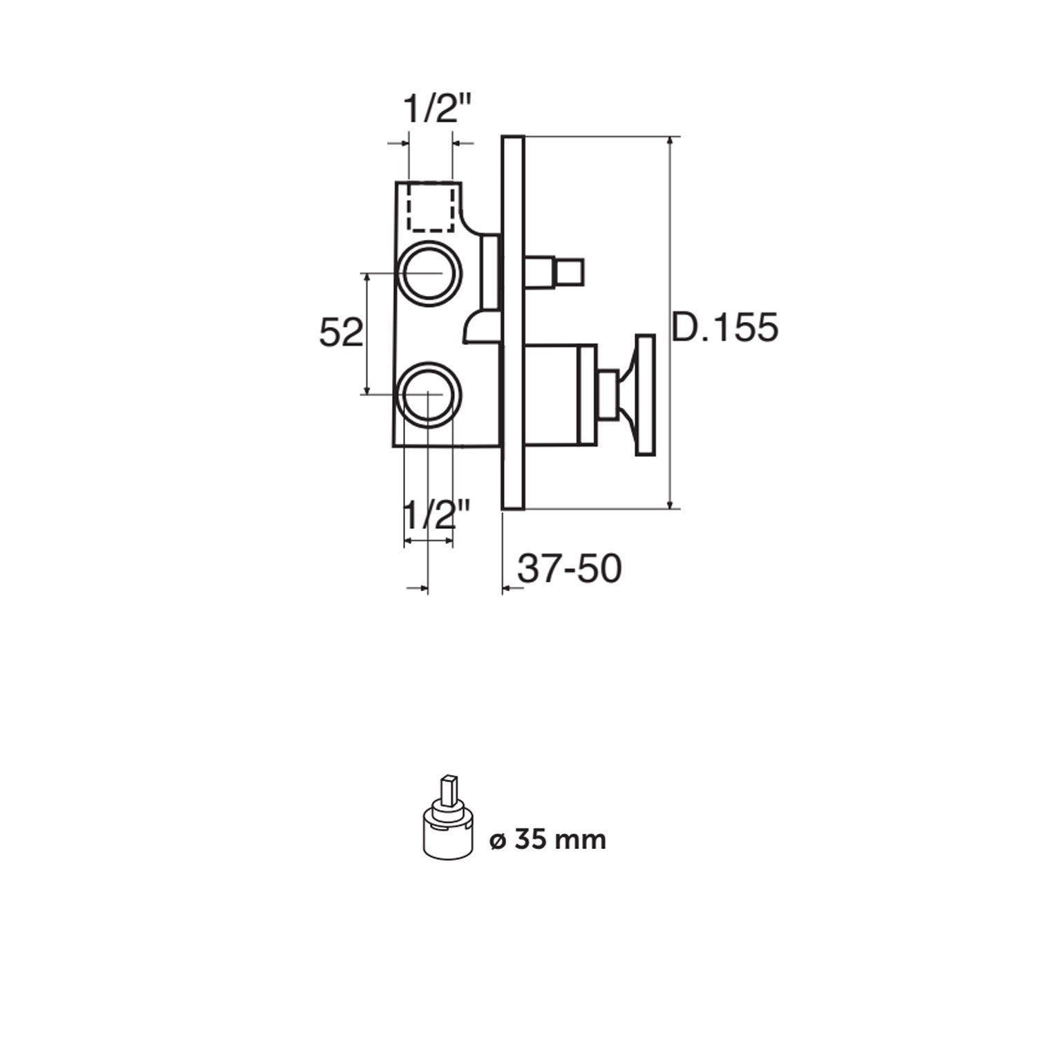 Kit miscelatori lavabo canna alta+bidet+doccia con deviatore a 2 uscite in ottone cromato serie Nature Keller Taps