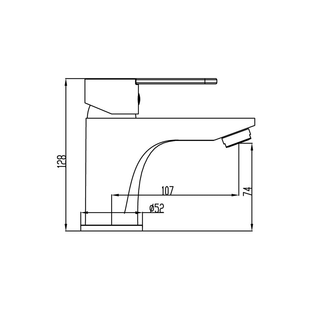 Miscelatore per lavabo, in ottone cromato della serie Sion by GME - Cromato