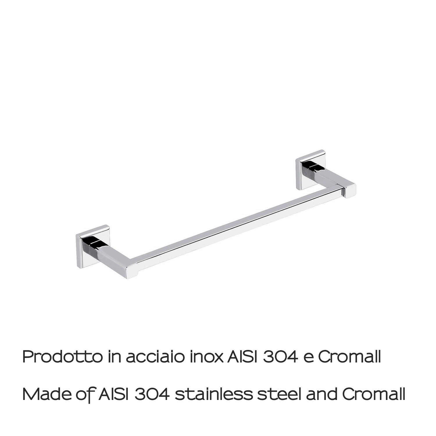 Portasalviette 35 cm in acciaio inox AISI 304 Colorado di Gedy - Cromato