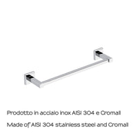 Portasalviette 35 cm in acciaio inox AISI 304 Colorado di Gedy - Cromato