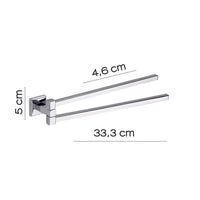 Portasalviette a snodo in acciaio inox AISI 304 Colorado di Gedy - Cromato