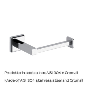 Portarotolo in acciaio inox AISI 304 Colorado di Gedy - Cromato