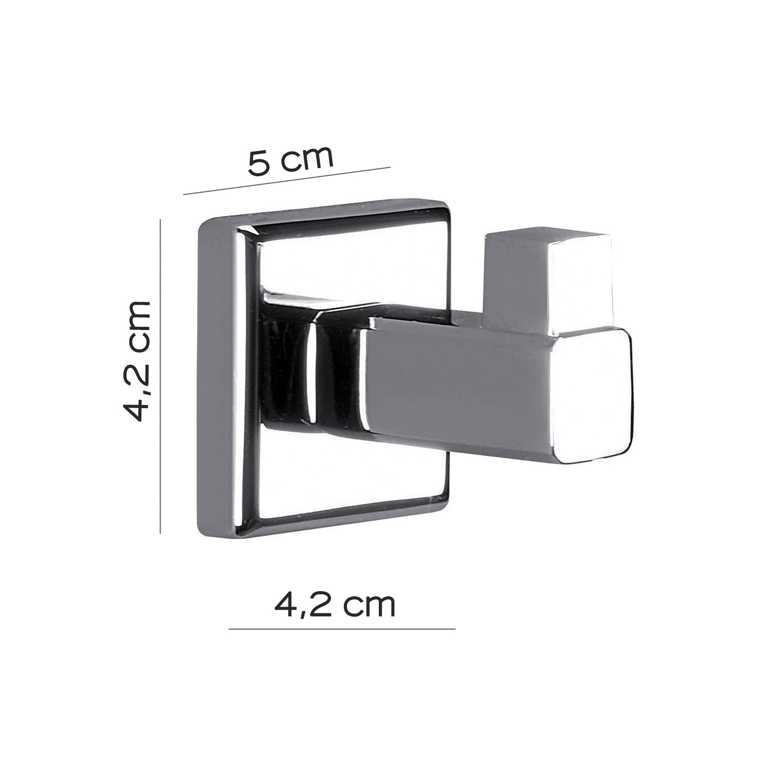 Appendiabiti in acciaio inox AISI 304 Colorado di Gedy - Cromato