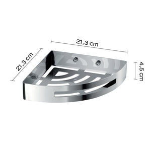 Portaoggetti doccia angolare Nerva di Gedy in Acciaio Inox - Lucido