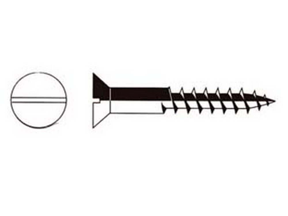 100pz viti per legno testa svasata piana - ? mm.5x70 ferro bronzato fer35712