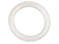 100pz anelli per scorritenda tubolari in plastica bianco - ? mm.41-53 fer2851