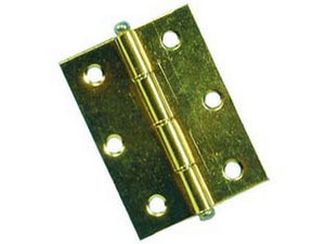 50pz cerniere con perno sfilabile in acciaio ottonato - mm.40x35 fer7351